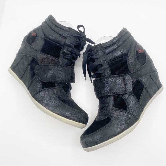 Big Buddha Wedge Strappy Shoes Black Bootie Like Size 10M - Picture 6 of 12